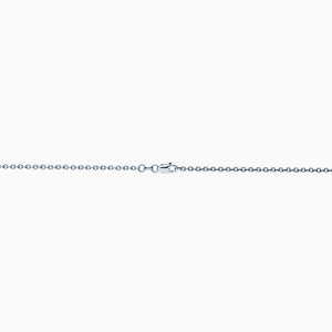Engravable 1 inch Sterling Silver Interlocking-Script Monogram Disc Charm Necklace - NSL080504 - Chain and Clasp