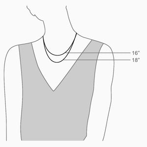 Ladies chain size fit guide.