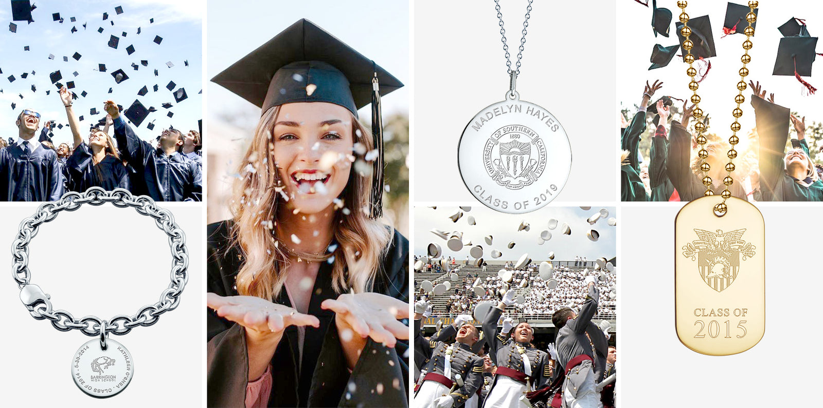 Custom Engraved Graduation Jewelry Gifts from Sandy Steven Engravers