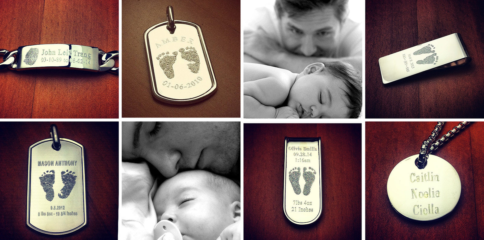 Custom Engraved Jewelry Gifts for Dad