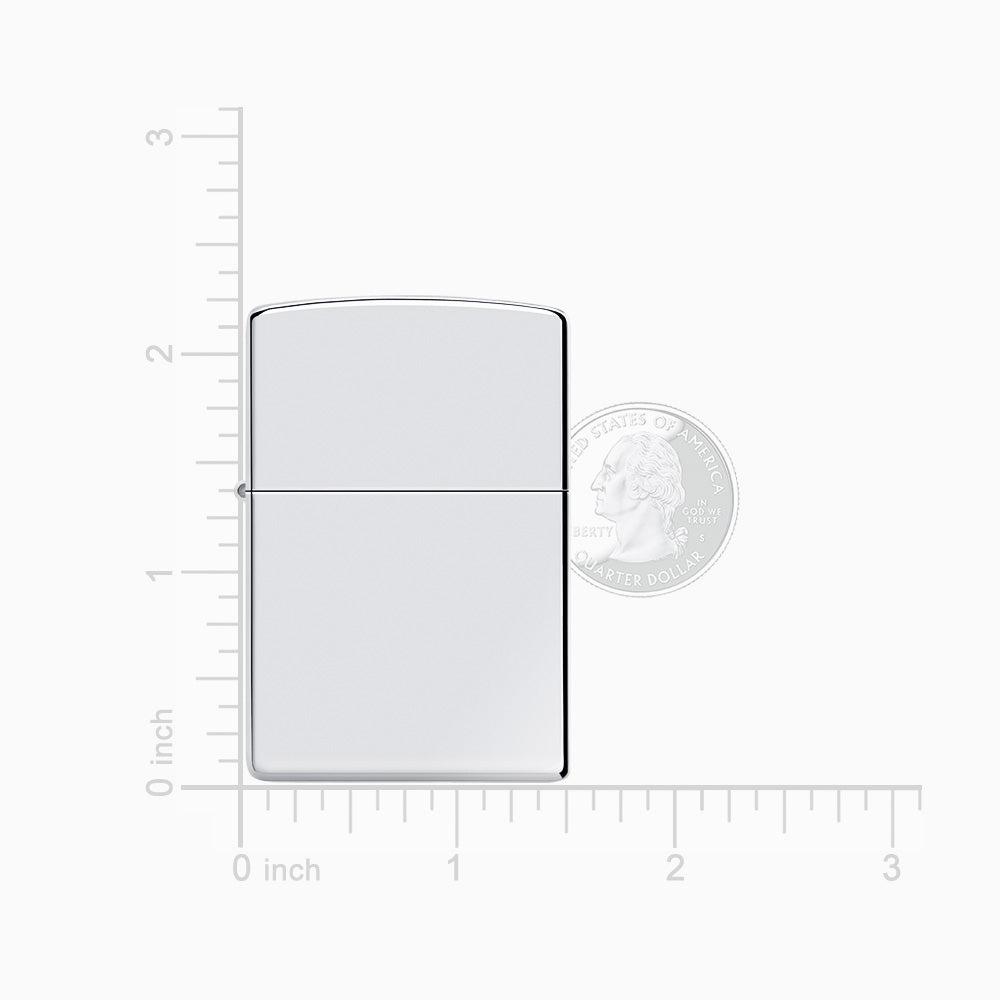 リール ZIPPO '81 MARRYAT (SMITH LTD.) SV CHROME Engravable High Polish Chrome Classic Zippo Lighter - Sandy