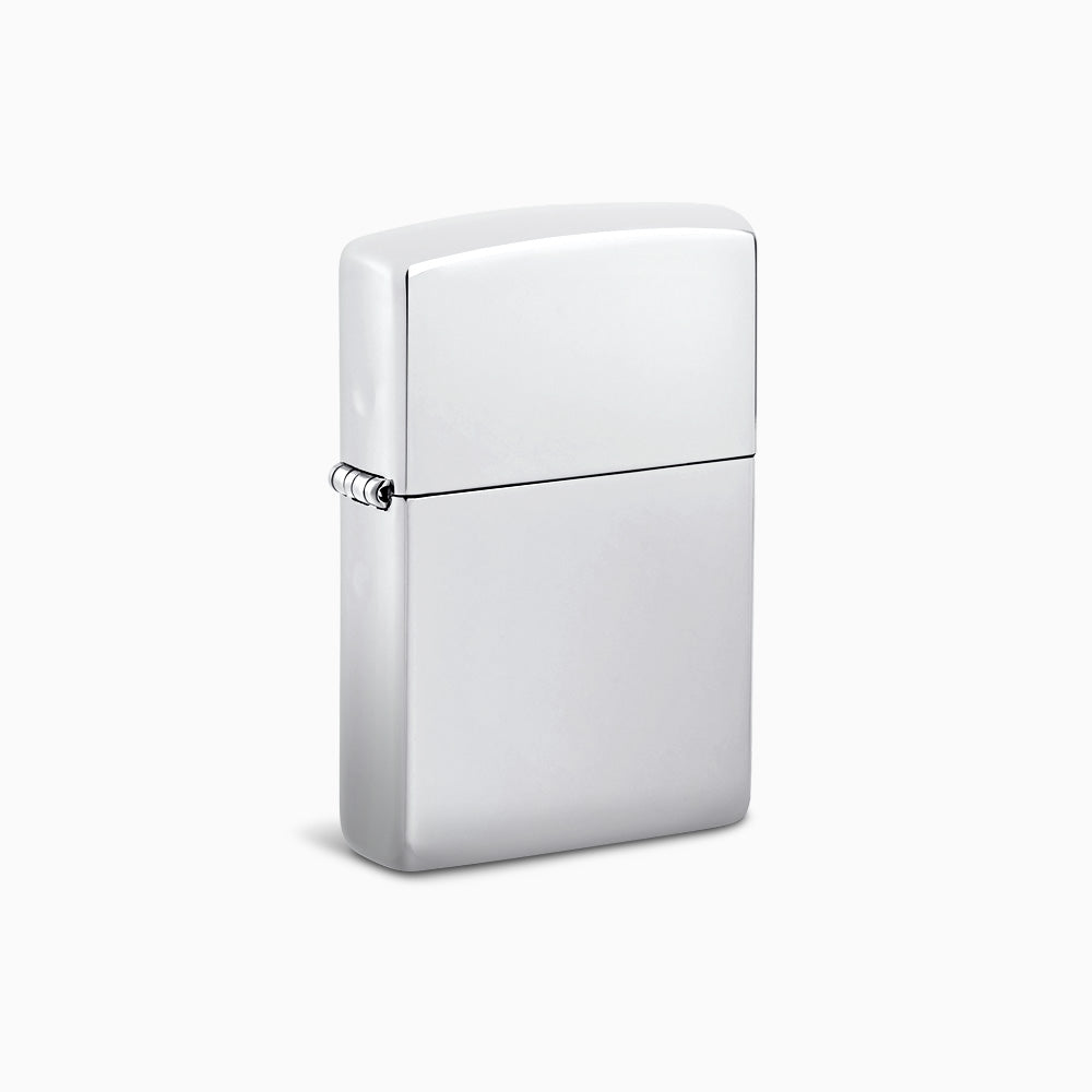 Engravable High Polish Chrome Classic Zippo Lighter - Sandy