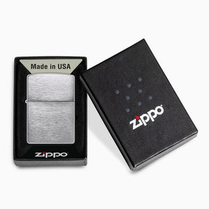 Engravable Brush Chrome Classic Zippo Lighter - L241116 - Packaging