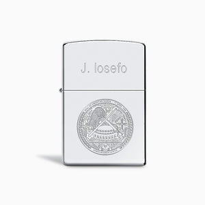 Engravable High Polish Sterling Silver Zippo Lighter