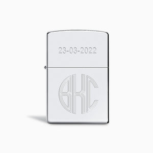 Engravable High Polish Sterling Silver Zippo Lighter