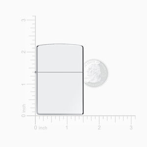 Engravable High Polish Sterling Silver Zippo Lighter