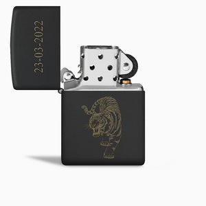 Engravable Black Matte Classic Zippo Lighter