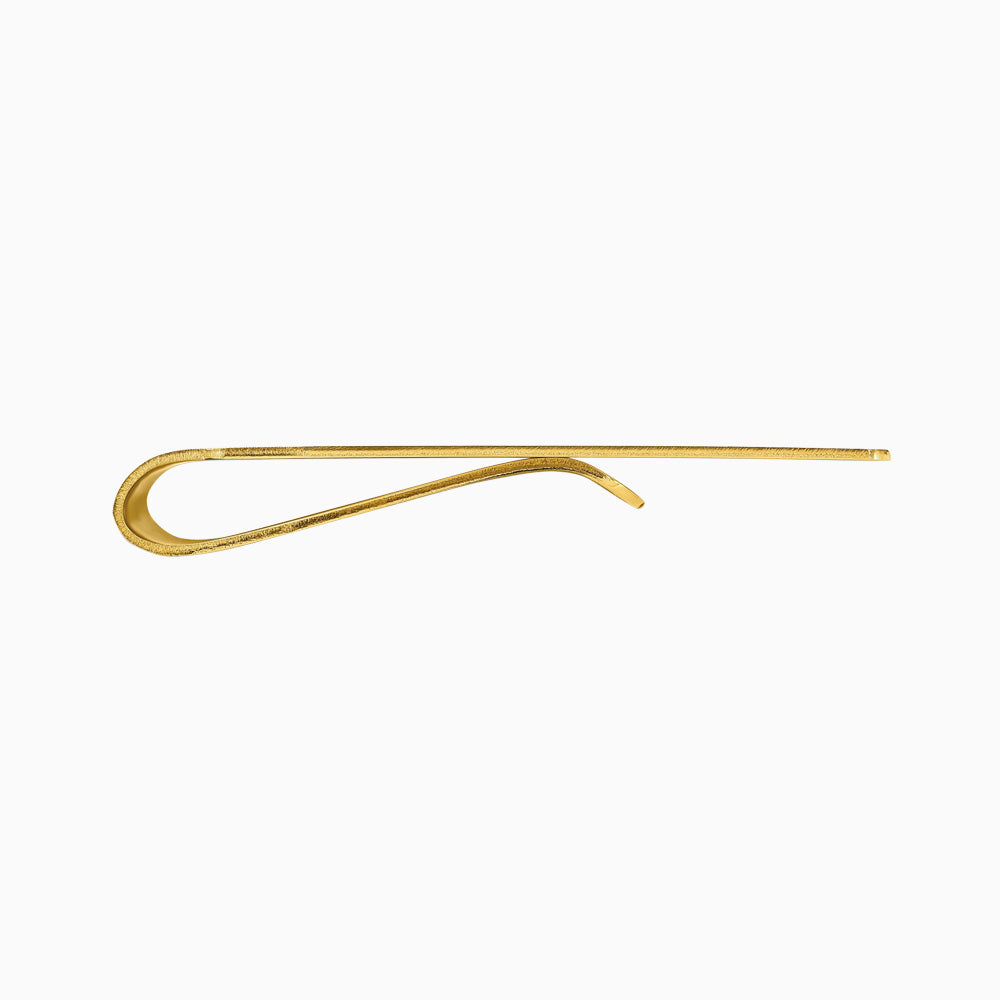 Engravable Textured Basketweave 14k Yellow Gold Money Clip - Sandy