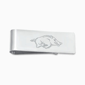 Engravable Classic Sterling Silver Money Clip  - MSL101114 - Custom Engraved Artwork