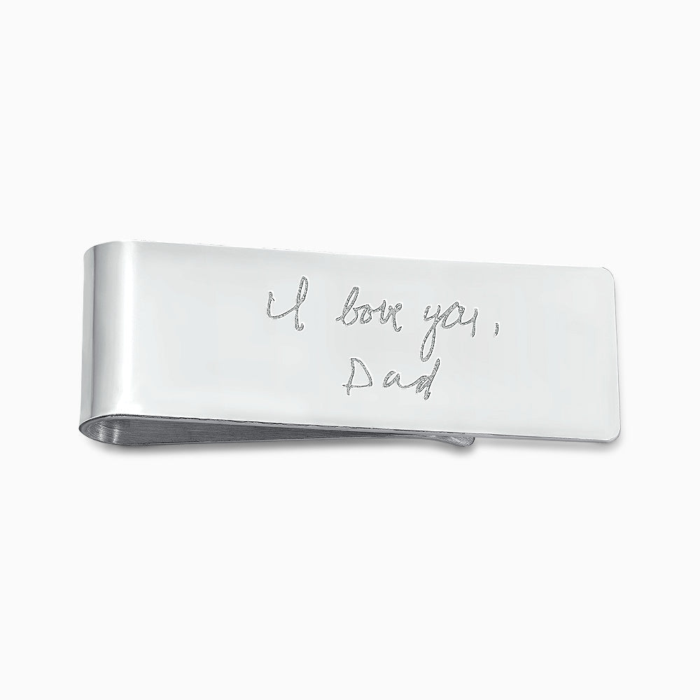 Engravable Classic Sterling Silver Money Clip - Sandy Steven