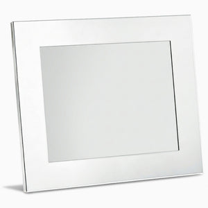 Engravable Silver Plated Wide Edge 8x10 Photo Frame in Landscape Orientation - Style PFS250710
