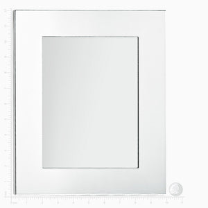 Engravable Silver Plated Wide Edge 8x10 Photo Frame Size Measurements - PFS250710