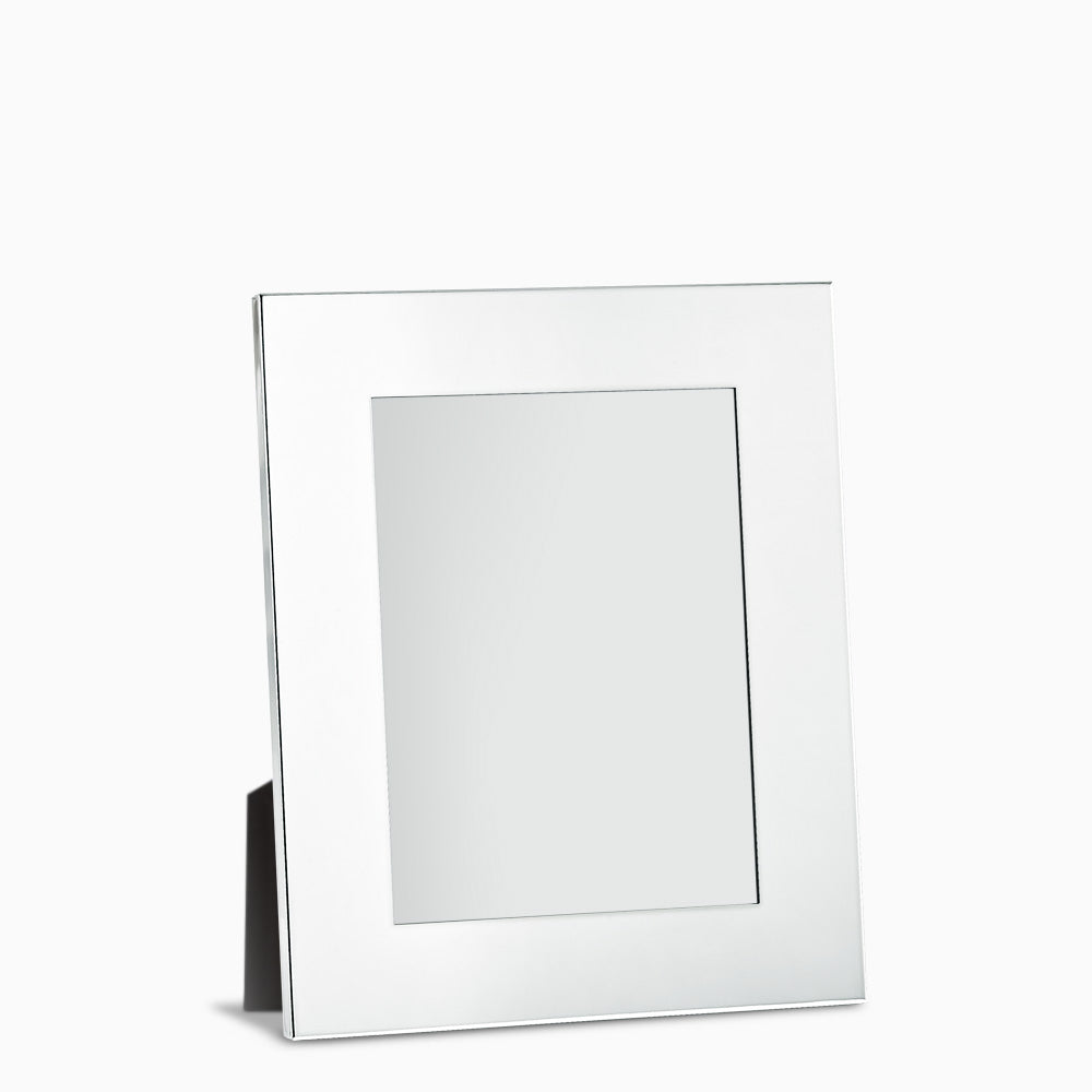 Engravable Silver Plated Wide Edge 5x7 Photo Frame with Easel Stand - PFS250711 