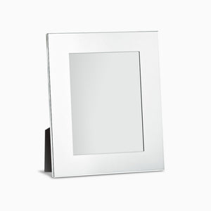 Engravable Silver Plated Wide Edge 5x7 Photo Frame with Easel Stand - Style PFS250711 