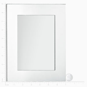 Engravable Silver Plated Wide Edge 5x7 Photo Frame - PFS250711  - Size Measurement Details