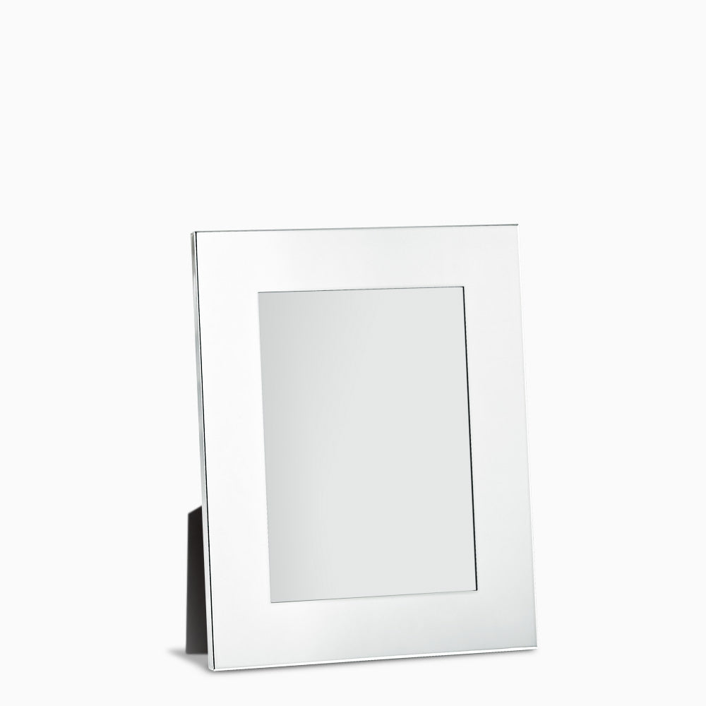 Engravable Silver Plated Wide Edge 4x6 Photo Frame with Easel Stand - PFS250712