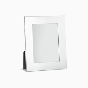 Engravable Silver Plated Wide Edge 4x6 Photo Frame with Easel Stand - Style PFS250712