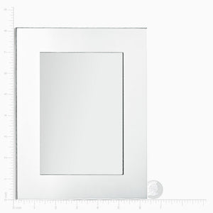Engravable Silver Plated Wide Edge 4x6 Photo Frame - PFS250712 - Size Measurement Details