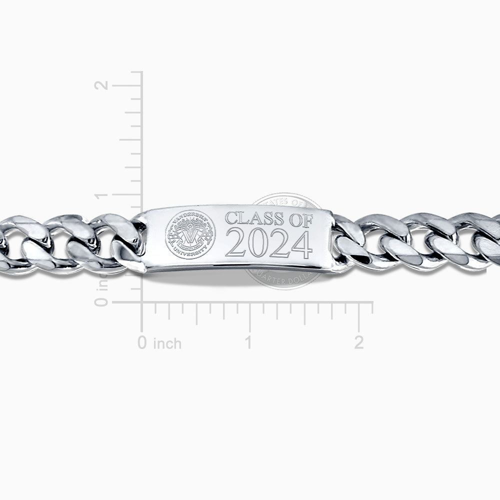 Engravable Men's 400-Gauge Sterling Silver Cuban-Link