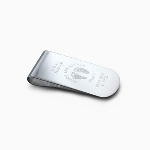 Sterling Silver Smooth Edge Money Clip (Engravable)