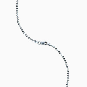 3mm Men's Sterling Silver Military Ball Chain Necklace