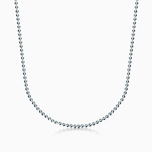 3mm Men's Sterling Silver Military Ball Chain Necklace