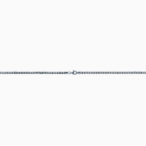 1.5mm Men's Sterling Silver Round Box Link Chain Necklace