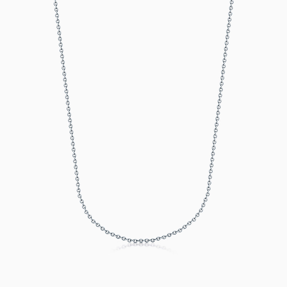 1.25 mm Sterling Silver Cable Link Chain Necklace