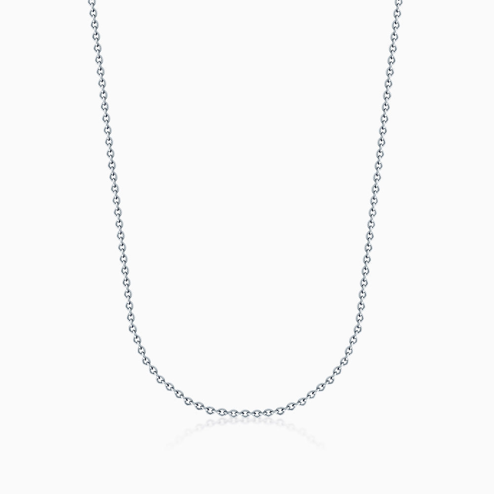 1.5 mm Sterling Silver Cable Link Chain Necklace