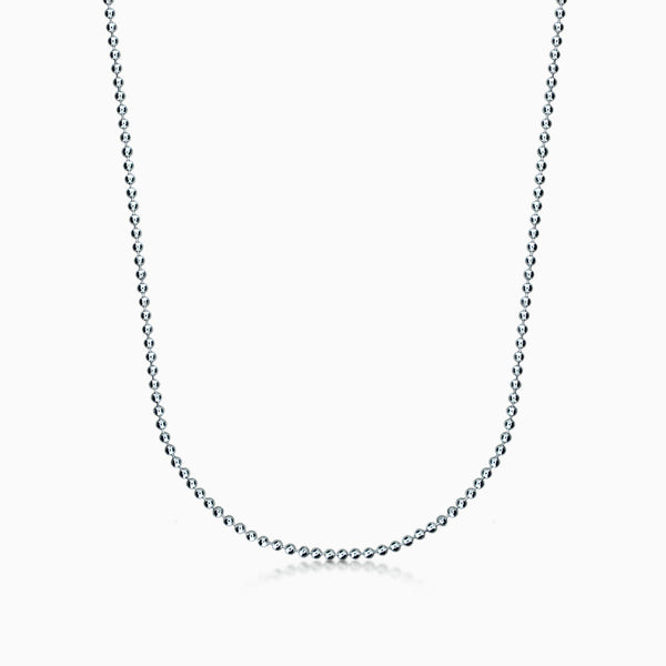 2 mm Thick Ball Bead Chain Necklace