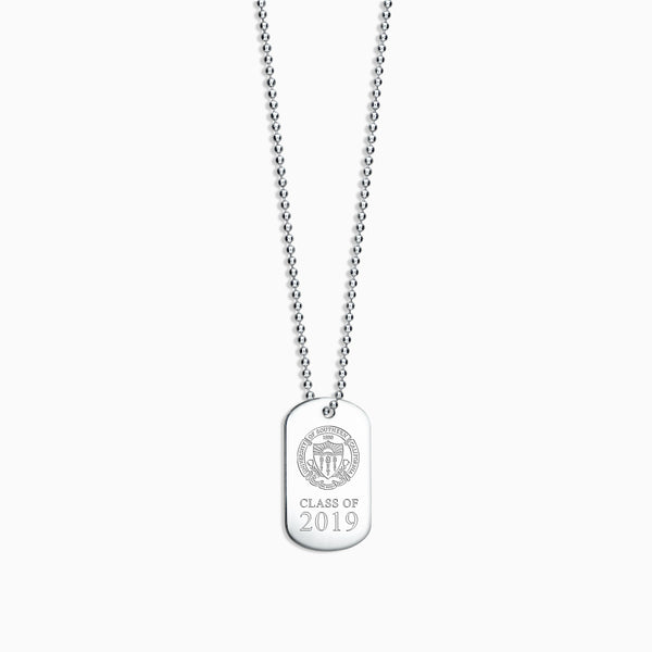 14K White Gold Ball / Combat / Dog Tag Chain 3mm, 24-40in DTC3