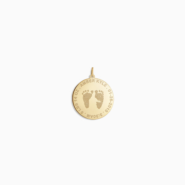Personalized Baby Foot Keychain Pendant with Name in 14K Gold & Silver –  Pendantify
