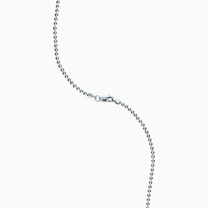 2 mm Sterling Silver Military Ball Chain with Lobster Clasp for Mens Dog Tag Necklaces